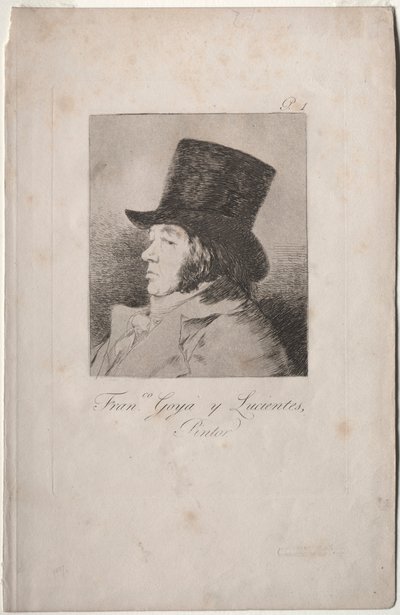 Les Caprices: Portrait de Goya - Francisco de Goya