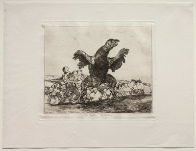 Les horreurs de la guerre : Un vautour carnivore - Francisco de Goya
