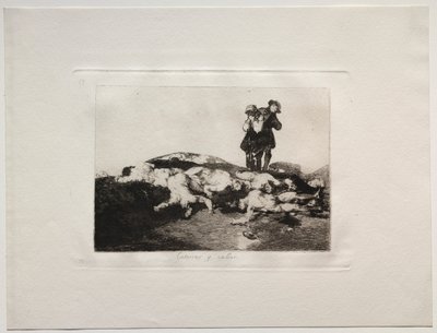 Les horreurs de la guerre : Enterrez-les et restez silencieux - Francisco de Goya