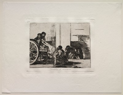 Les Horreurs de la Guerre : Chariots vers le cimetière - Francisco de Goya