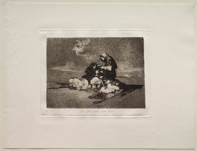 Les horreurs de la guerre : À quoi sert une tasse ? - Francisco de Goya