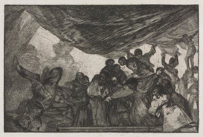 Les proverbes : Folie claire - Francisco de Goya