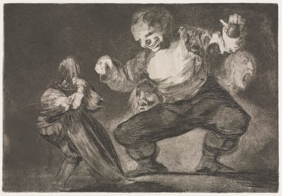 Les Proverbes : Simplet - Francisco de Goya