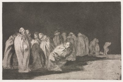 Les proverbes : Les hommes dans des sacs - Francisco de Goya