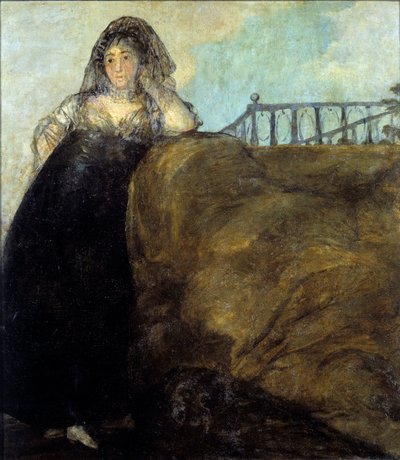 Una manola, dona Leocadia Zorrilla Lithographie par Francisco de Goya (1746-1828) 18ème siècle Madrid, Musée du Prado - Francisco de Goya