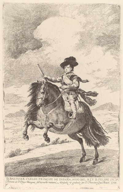 Baltasar Carlos - Francisco de Goya after Diego Velázquez
