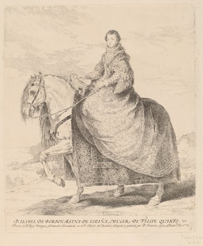 Isabel de Borbon - Francisco de Goya after Diego Velázquez