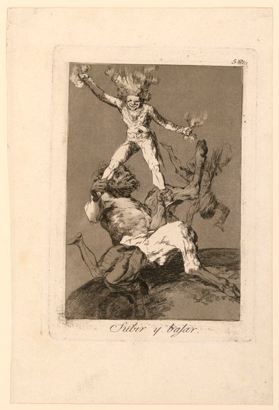 Subir y Bajar (Monter et Descendre) - Francisco de Goya y Lucientes