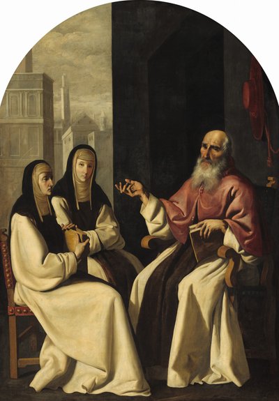 Saint Jérôme avec Sainte Paule et Sainte Eustochium - Francisco de Zurbaran