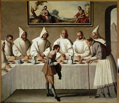 Le miracle de Saint Hugues dans le réfectoire des Chartreux - Francisco de Zurbaran