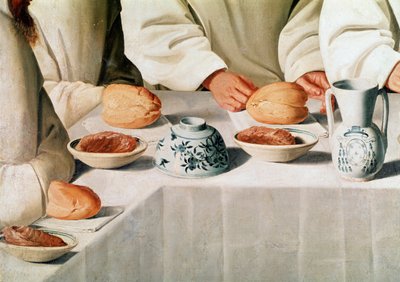Le miracle de Saint Hugues dans le réfectoire du Monastère des Chartreux (détail) - Francisco de Zurbaran