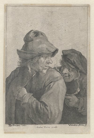Deux paysans - Franciscus van der Steen