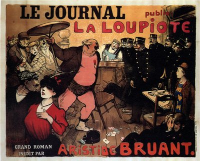 Le Journal publie La Loupiote, Grand roman par Aristide Bruant, 1908 - Francisque Poulbot