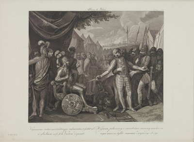 Wichmann II le Jeune se rend à Mieszko Ier de Pologne par Smuglewicz, Franciszek (1745-1807). Lithographie, fin du XVIIIe siècle. Collection privée - Franciszek Smuglewicz