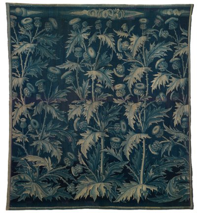Tapisserie, Verdure avec Chardons ou Les Chardons, franco-flamande, réalisée vers 1500 (laine) - Franco-Flemish School