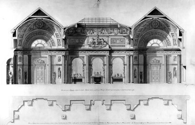 Conception pour la galerie de Lansdowne House, Londres - Francois Joseph Belanger