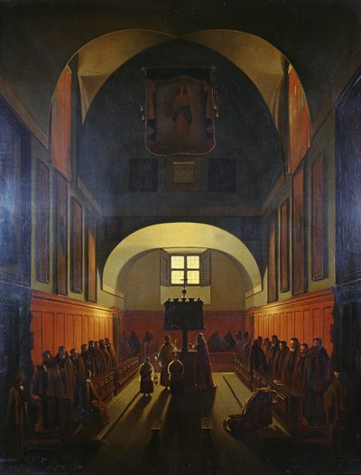 Chœur des Frères Capucins, Rome - Francois Marius Granet