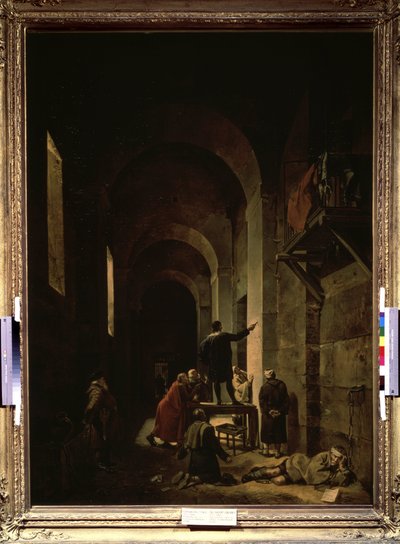 Le peintre Jacques Stella en prison - Francois Marius Granet