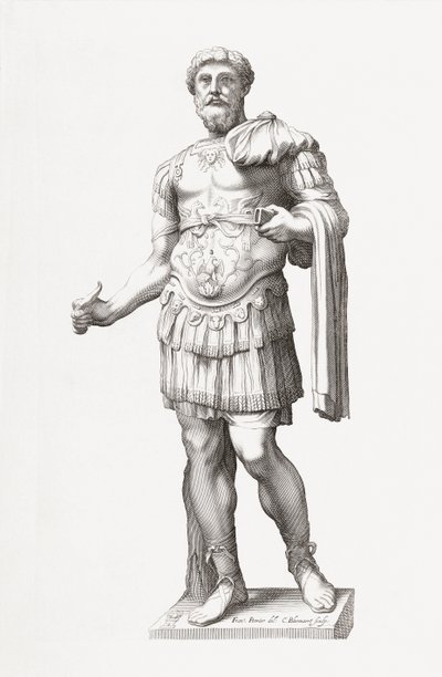 Empereur romain Marc Aurèle. Portrait. - Francois Perrier