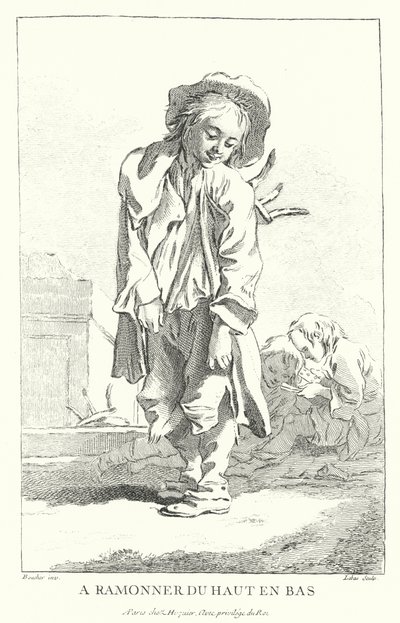 Ramoneur (gravure) - Francois (after) Boucher