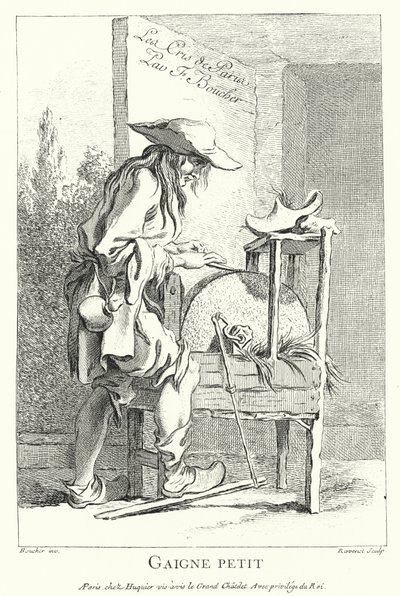 Aiguiseur de couteaux - Francois (after) Boucher