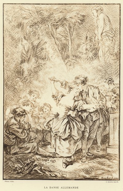 La Danse Allemande - Francois (after) Boucher