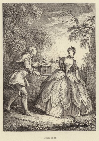 Méliserte (gravure) - Francois (after) Boucher