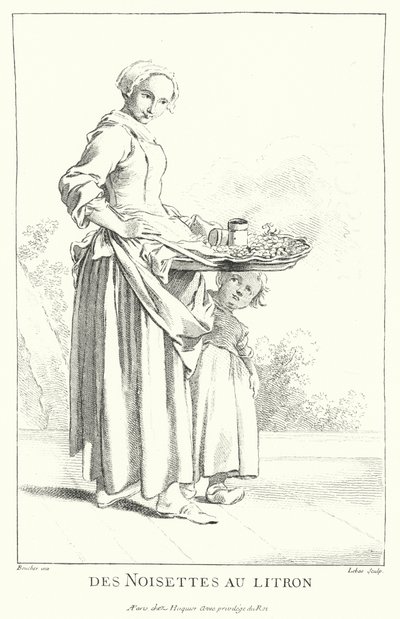 Vendeur de noix - Francois (after) Boucher