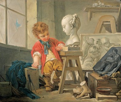 Une allégorie de la sculpture - Francois (and studio) Boucher