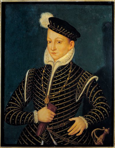 Portrait de Charles IX (1550 - 1574) roi de France - Francois (attr. to) Clouet