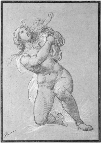 Femme Nue Agenouillée Tenant un Enfant, c.1781 - François André Vincent