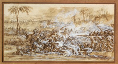 La bataille des Pyramides, Napoleon resta vainceur … - François André Vincent