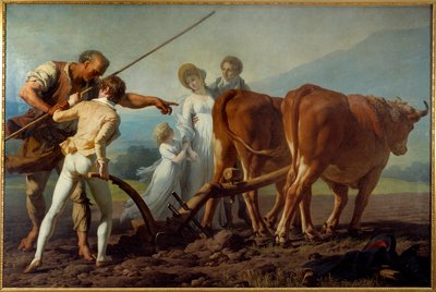 La leçon de labourage - François André Vincent