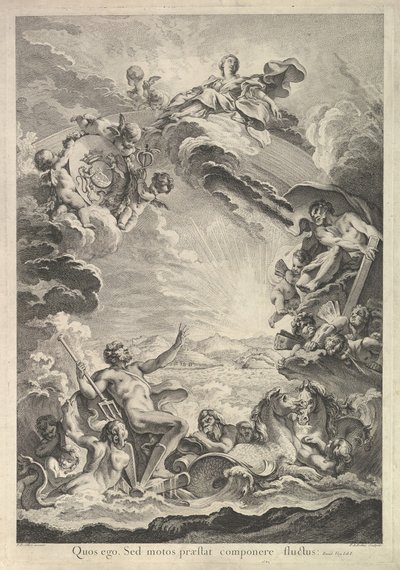 Neptune apaisant la tempête - Francois Antoine Aveline