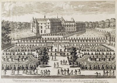 Vue du château de Chantilly depuis l