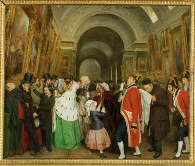 Quatre-heures, au salon, dit aussi Fermeture … - François Auguste Biard