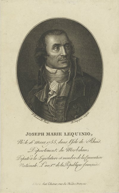 Portrait de Marie Joseph Lequinio 1755-1814, 1795-1799 - Francois Bonneville