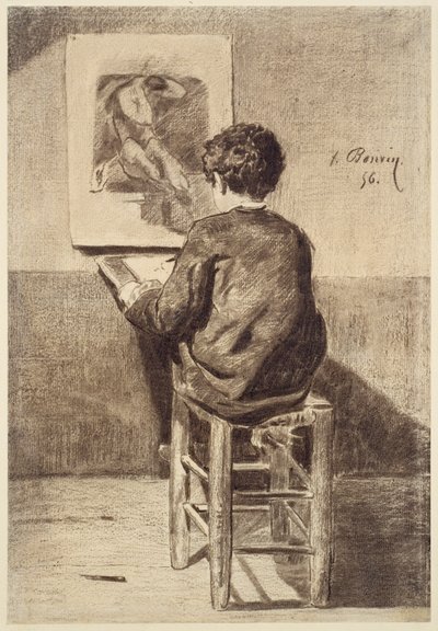 Garçon dessinant - François Bonvin