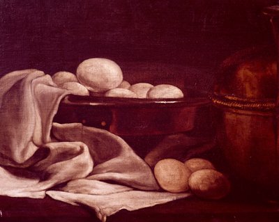 Nature morte montrant du fromage brie (détail) - François Bonvin