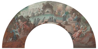 Énée aux Enfers, esquisse pour un éventail - François Boucher