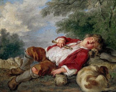 Berger endormi, c. 1750 - François Boucher
