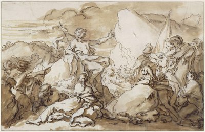 La prédication de Jean-Baptiste dans le désert - François Boucher