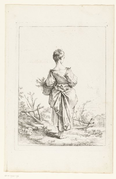 Jeune fille avec un panier - François Boucher