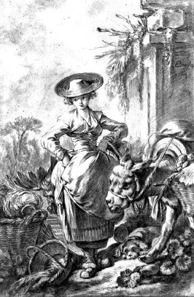 Départ pour le marché - François Boucher