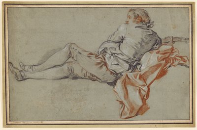 Figure masculine allongée - François Boucher