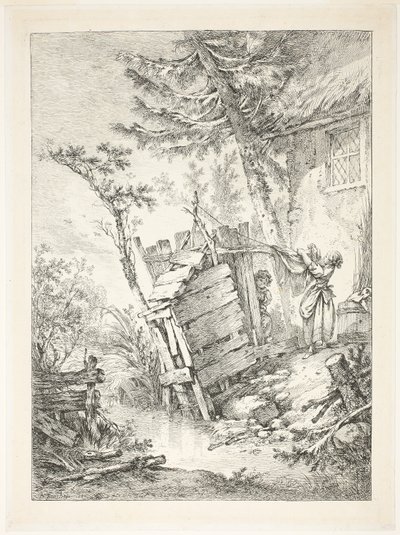 La blanchisseuse - François Boucher