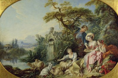 Le Cadeau du berger ou, Le Nid - François Boucher