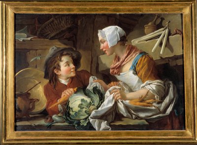 Le cuisinier et un jeune homme - François Boucher