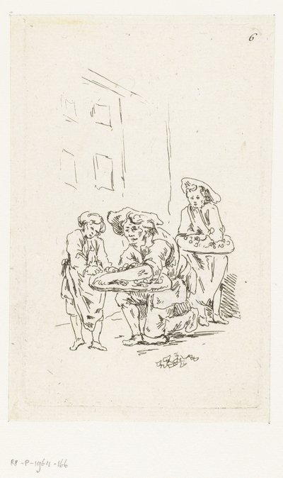 Deux vendeurs de rue - François Boucher