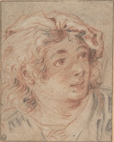 Un jeune homme portant un béret - François Boucher